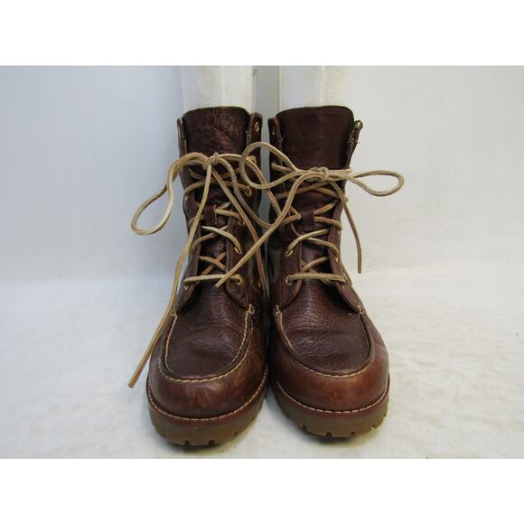 Sperry Top Sider Womens Sz 8 M Brown Leather Lace Up Ankle Fashion Boots Bootie - Picture 5 of 11